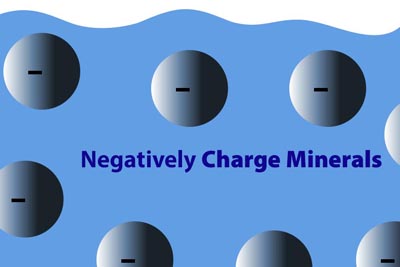 negatively charged minerals